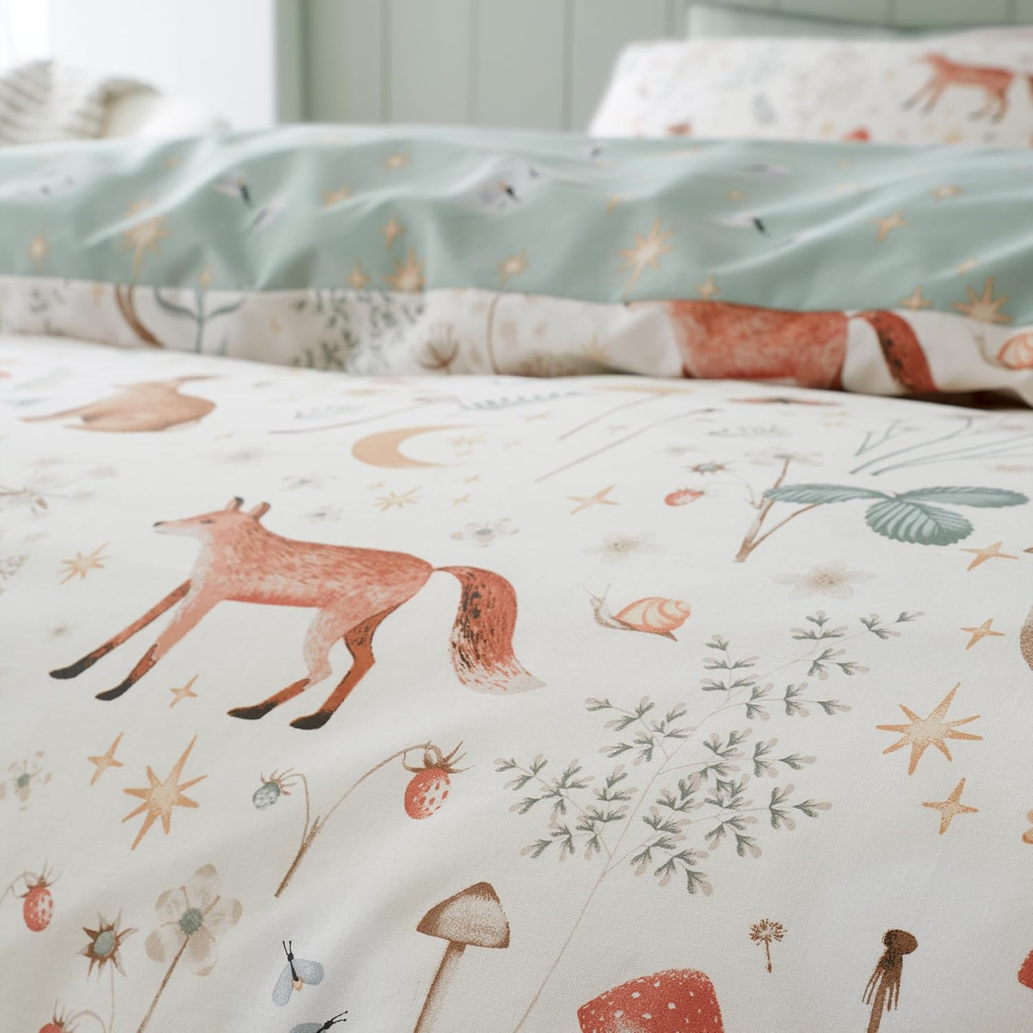 Thumbnail 4 de Catherine Lansfield Enchanted Twilight Animals reversible king duvet cover set