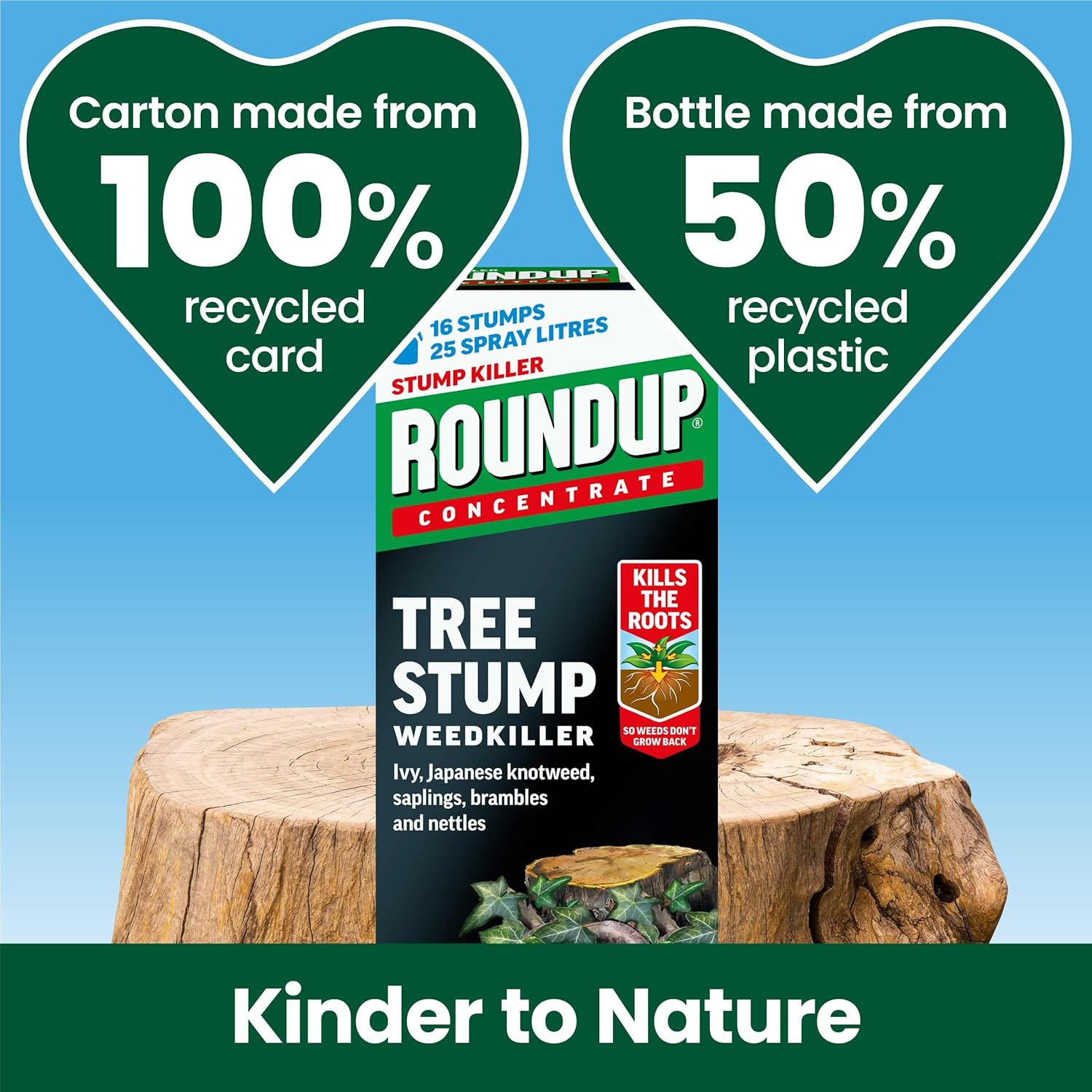 Thumbnail 4 de Roundup Tree Stump Weedkiller, Super Concentrate 250 ml — practical stump and deep-rooted weed control