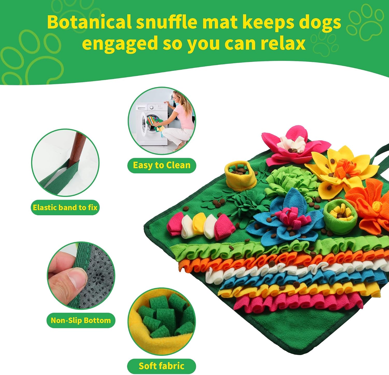 Detalle 2 de Banlangen Snuffle Mat for Dogs 19.69-inch