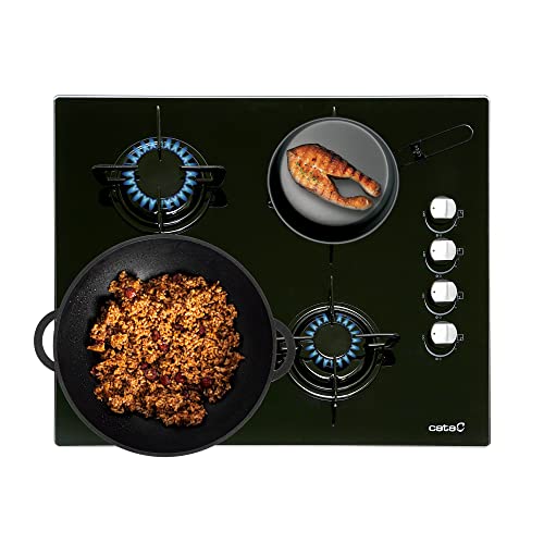 Thumbnail 3 de Cata CIB 6031 BK | Cocina de gas butano de 59 cm con 4 quemadores y acabado en cristal negro