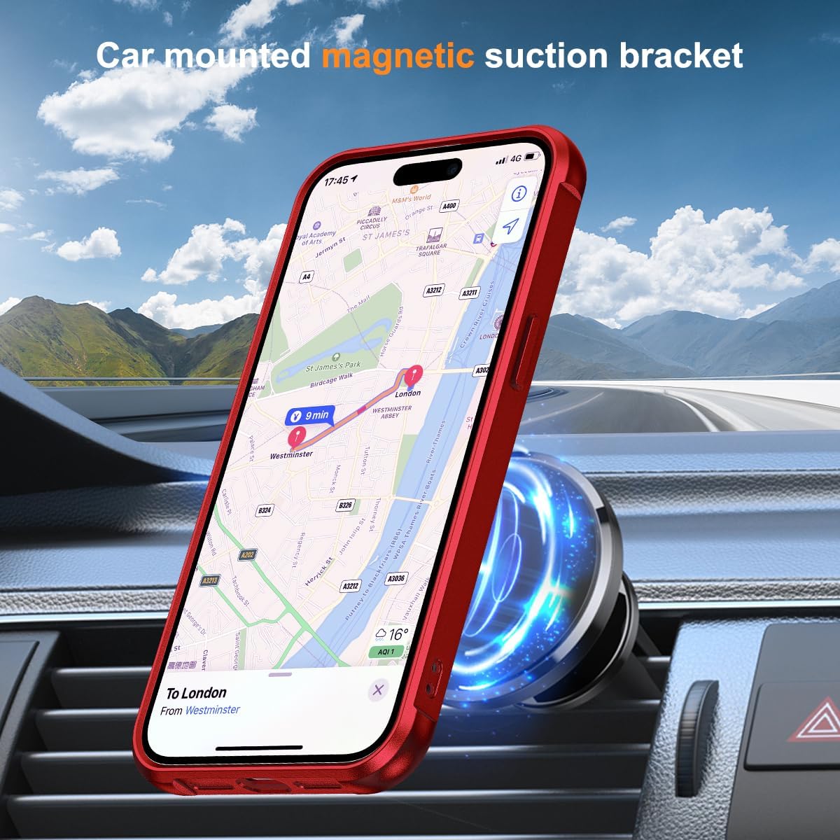 Detalle 2 de SKYLMW iPhone 15 Pro Case 6.1" Red