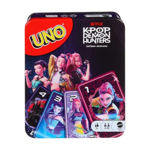 Detalle de Mattel Games UNO Netflix Kpop Demon Hunters — Édition Cartes Collector