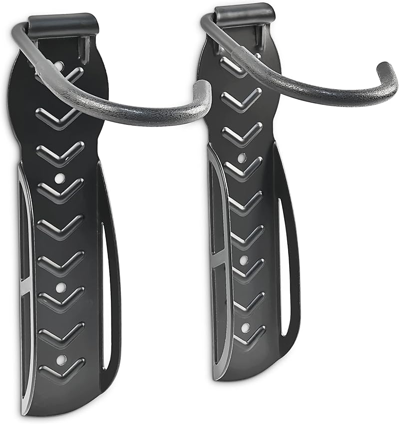 Relaxdays Soportes de pared para bicicleta - Set de 2