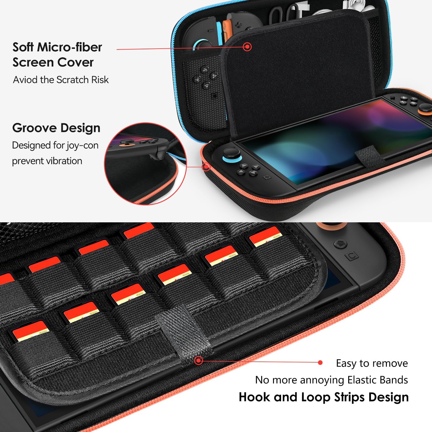 Thumbnail 5 de ivoler Funda para Nintendo Switch 2 🧳 Estuche con 12Cartuchos