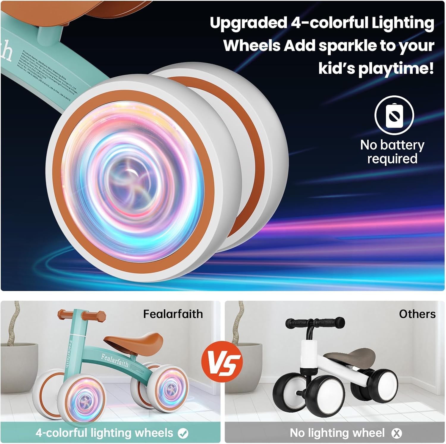 Thumbnail 3 de Robbin's Egg Blue Baby Balance Bike 10–36 Months
