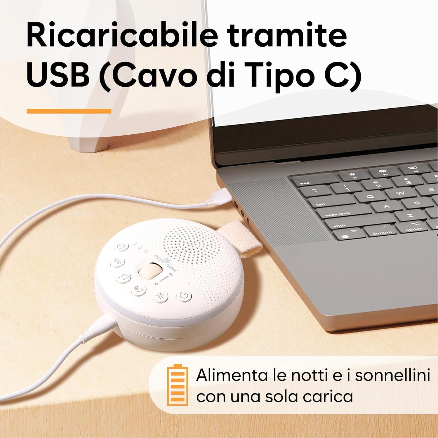 Thumbnail 6 de Aggiornato Rumori Bianchi per Neonato Portatile Easy@Home 34 Suoni