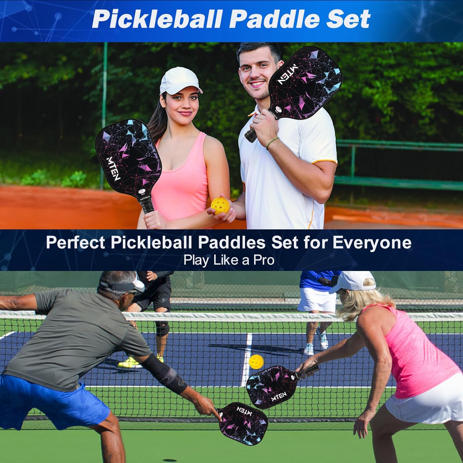Thumbnail 5 de Pickleball paddles set 7.8 oz