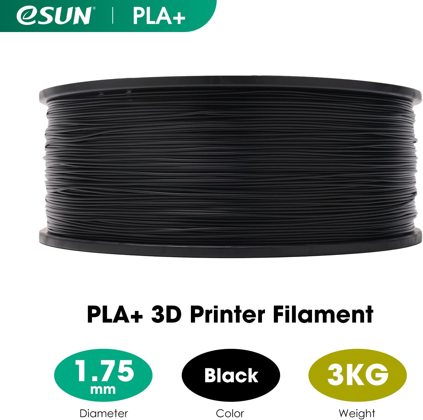 Detalle de eSUN PLA+ filament 1.75mm for 3D printing