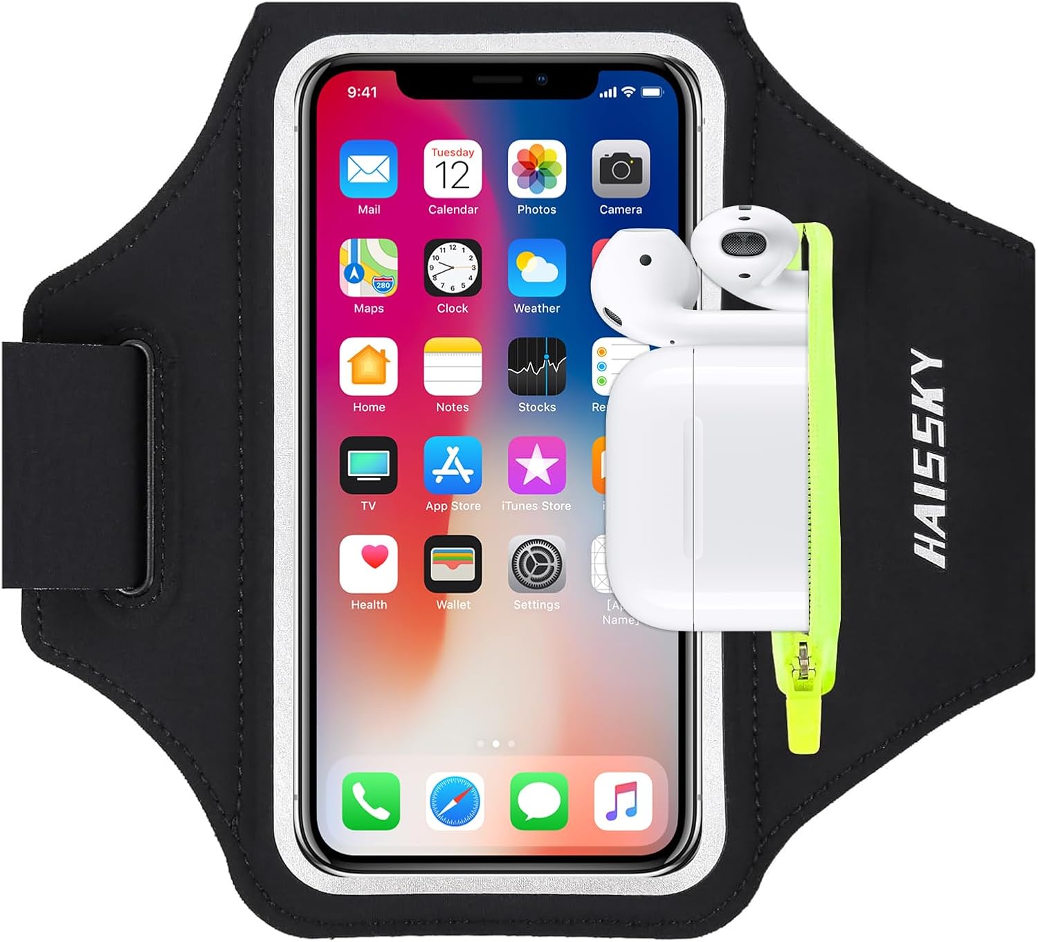 Detalle de HAISSKY Running Armband for Phones up to 6.9 Inches