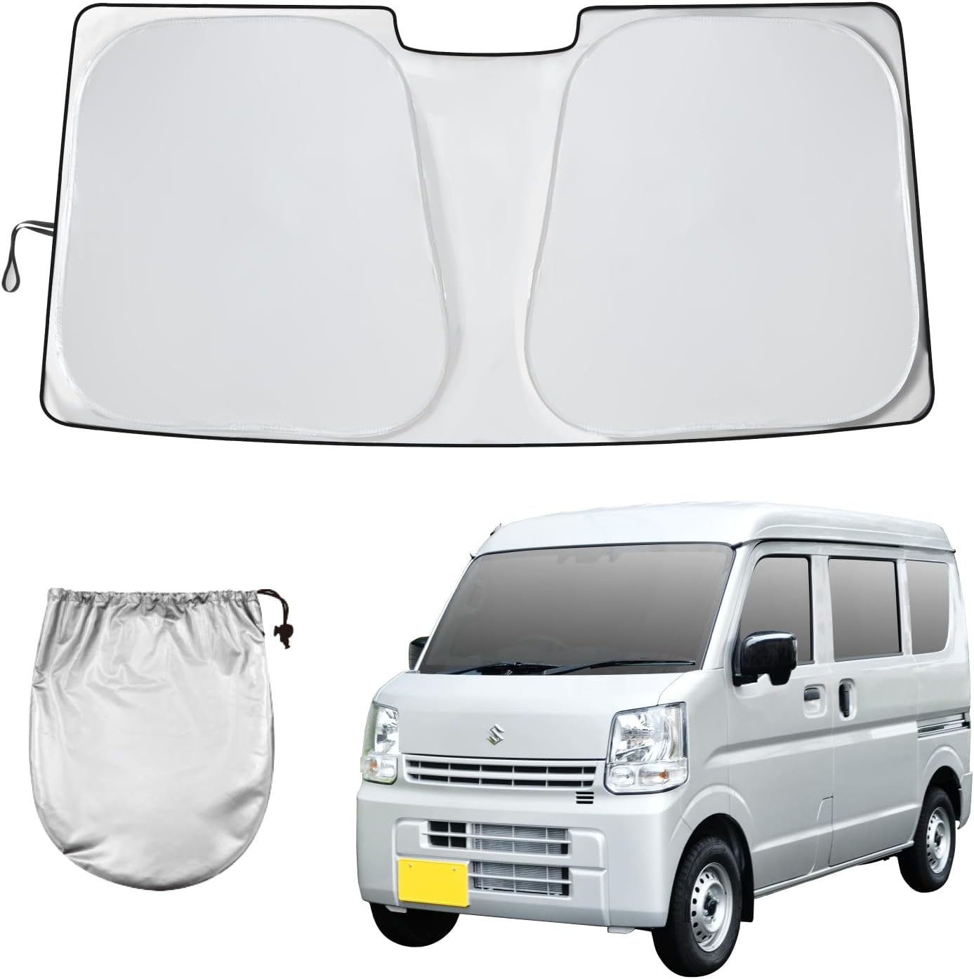 Seiwa front car sunshade for Suzuki Every DA17V