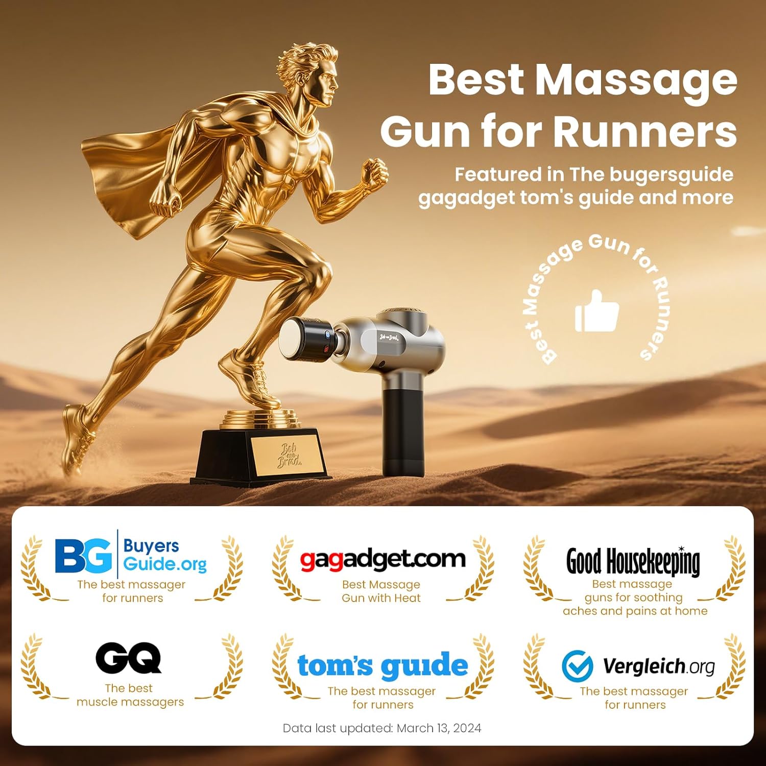Thumbnail 4 de BOB AND BRAD C2 Pro Massage Gun with Heat and Cold Therapy