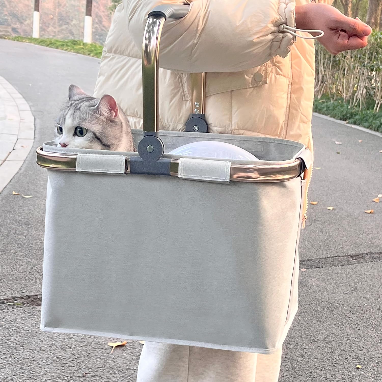 Thumbnail 3 de Diurwur 30L Faltbarer Einkaufskorb mit Aluminiumgriff – Groß, robust und platzsparend