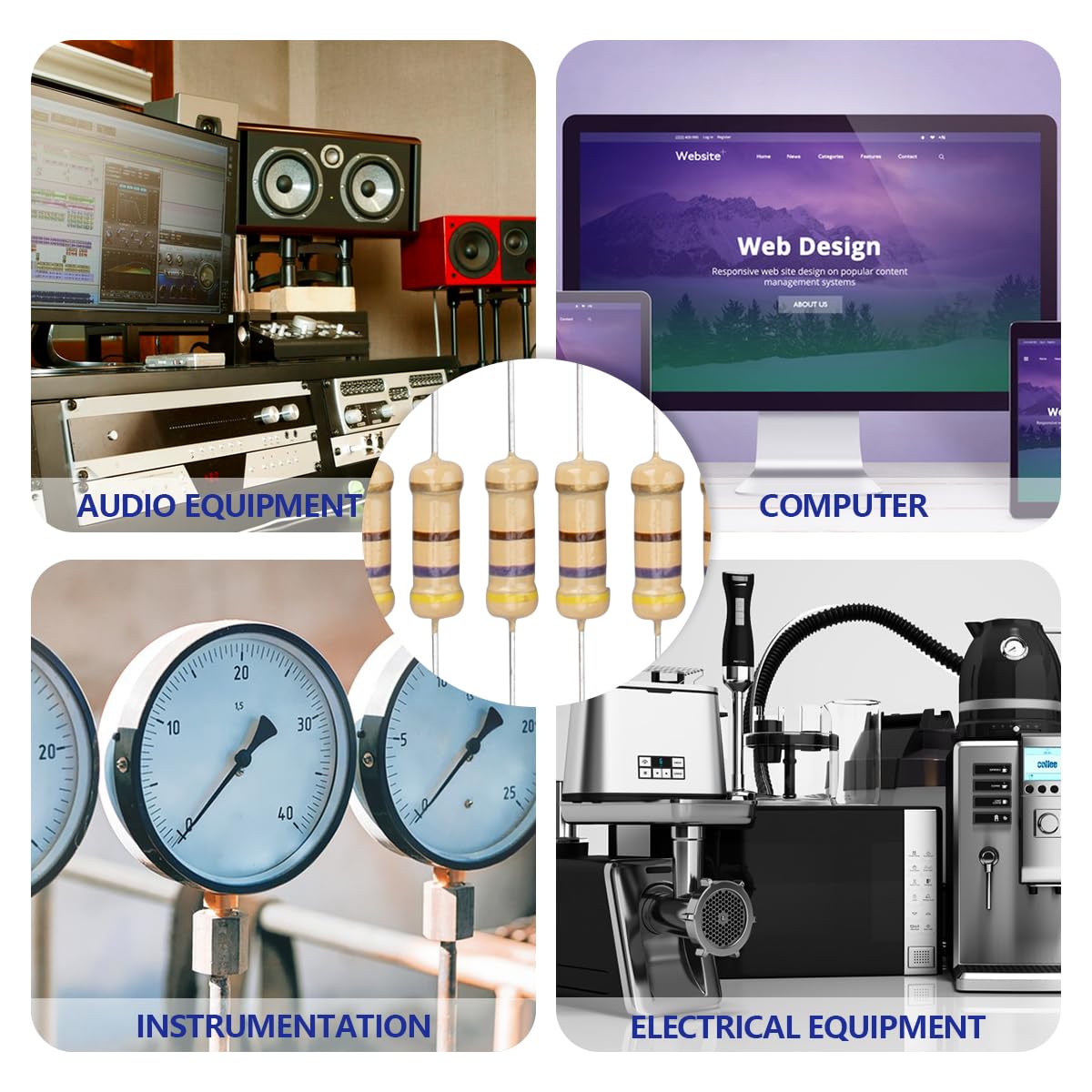 Thumbnail 4 de Innfeeltech 470 Ω 1W Widerstände 🔧