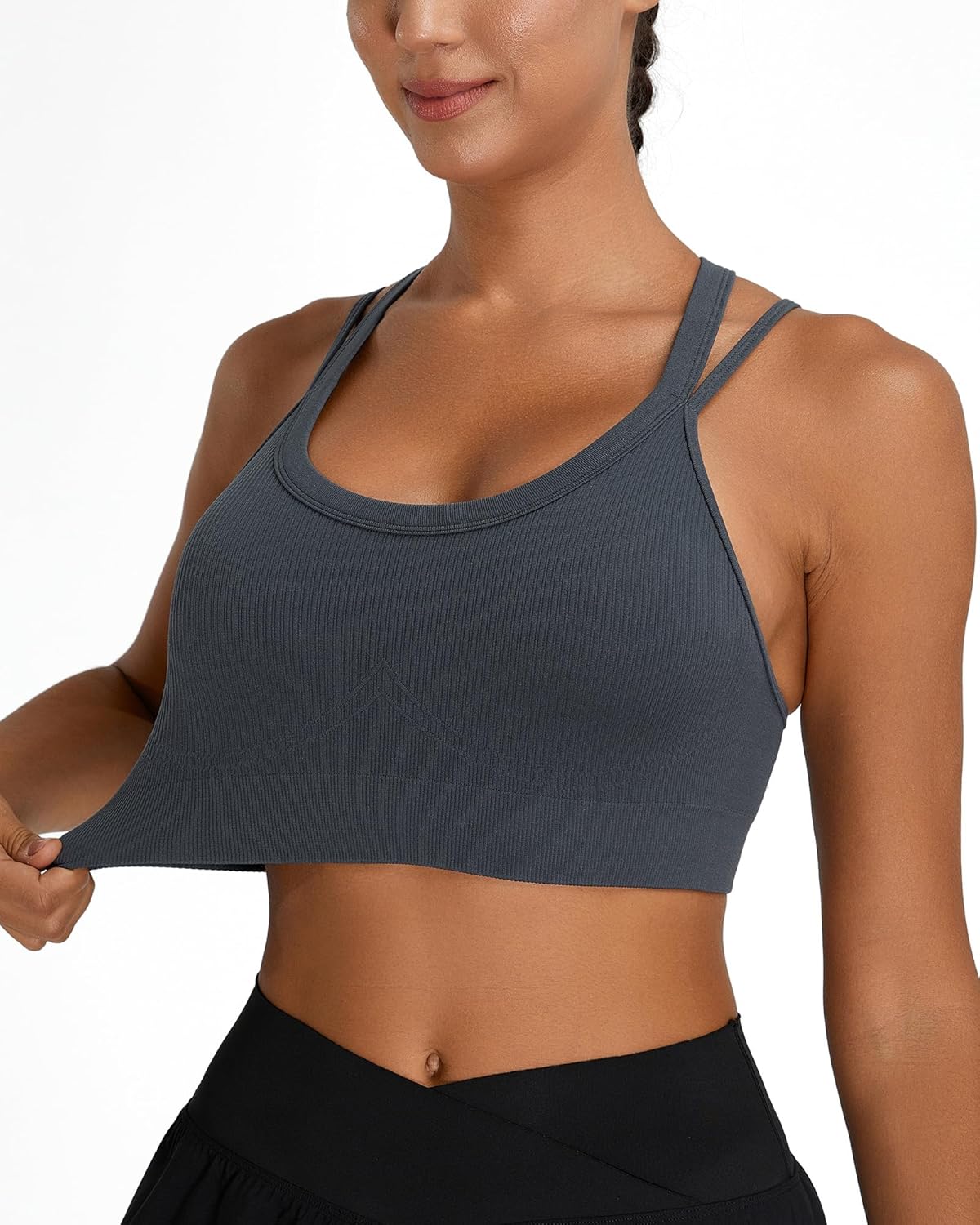 Thumbnail 2 de Nikuja High-Impact Criss-Cross Back Sports Bra for Women with Large Bust