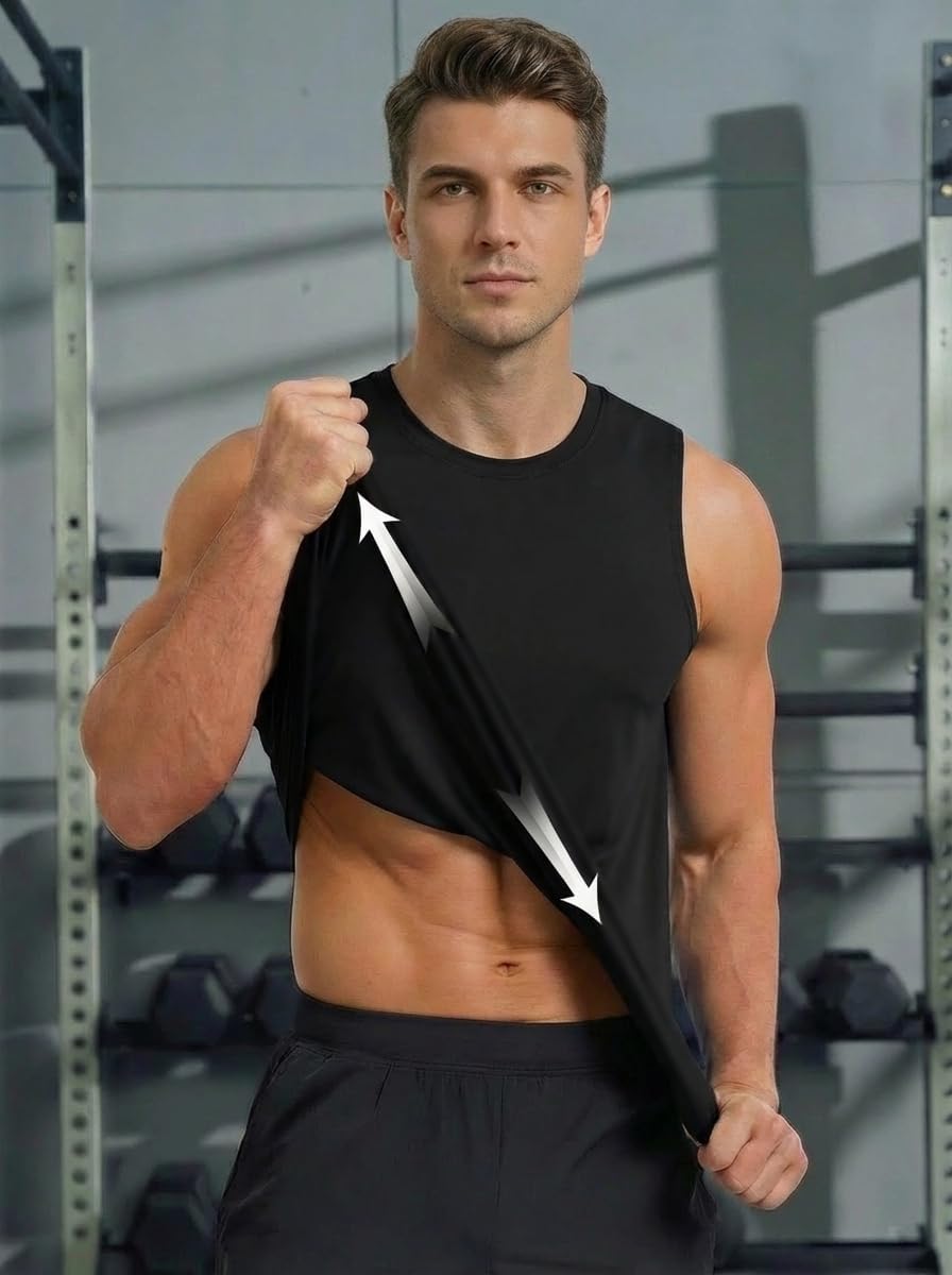 Thumbnail 2 de MAGCOMSEN Canotta Sportiva da Allenamento per Bodybuilding da Uomo con Protezione UV UPF 50+