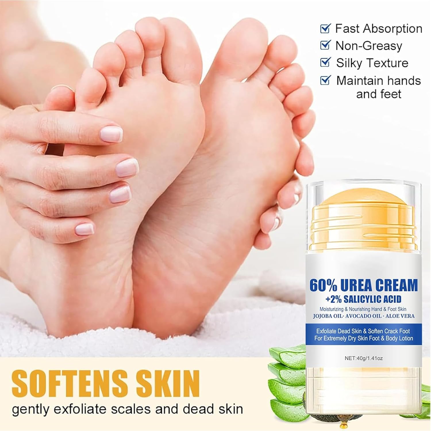 Detalle 2 de 2Pieza Crema Urea 60% para pies