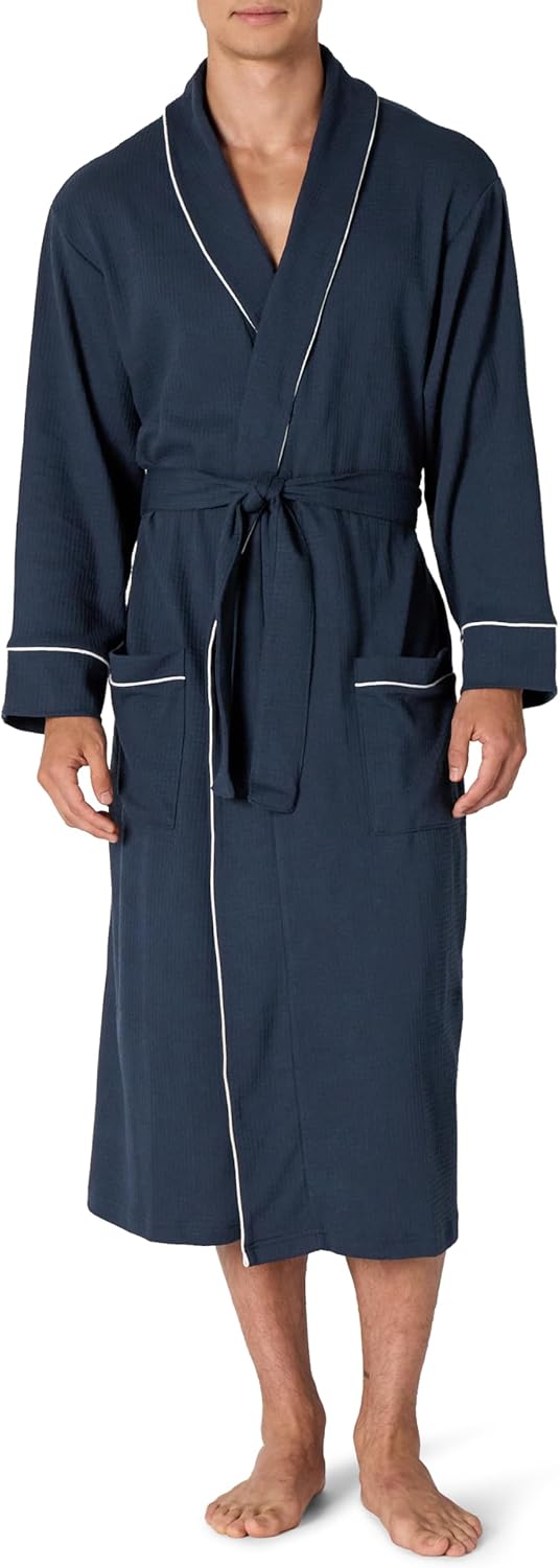Thumbnail 1 de Amazon Essentials Men's Lightweight Cotton Waffle Bathrobe (Big & Tall)