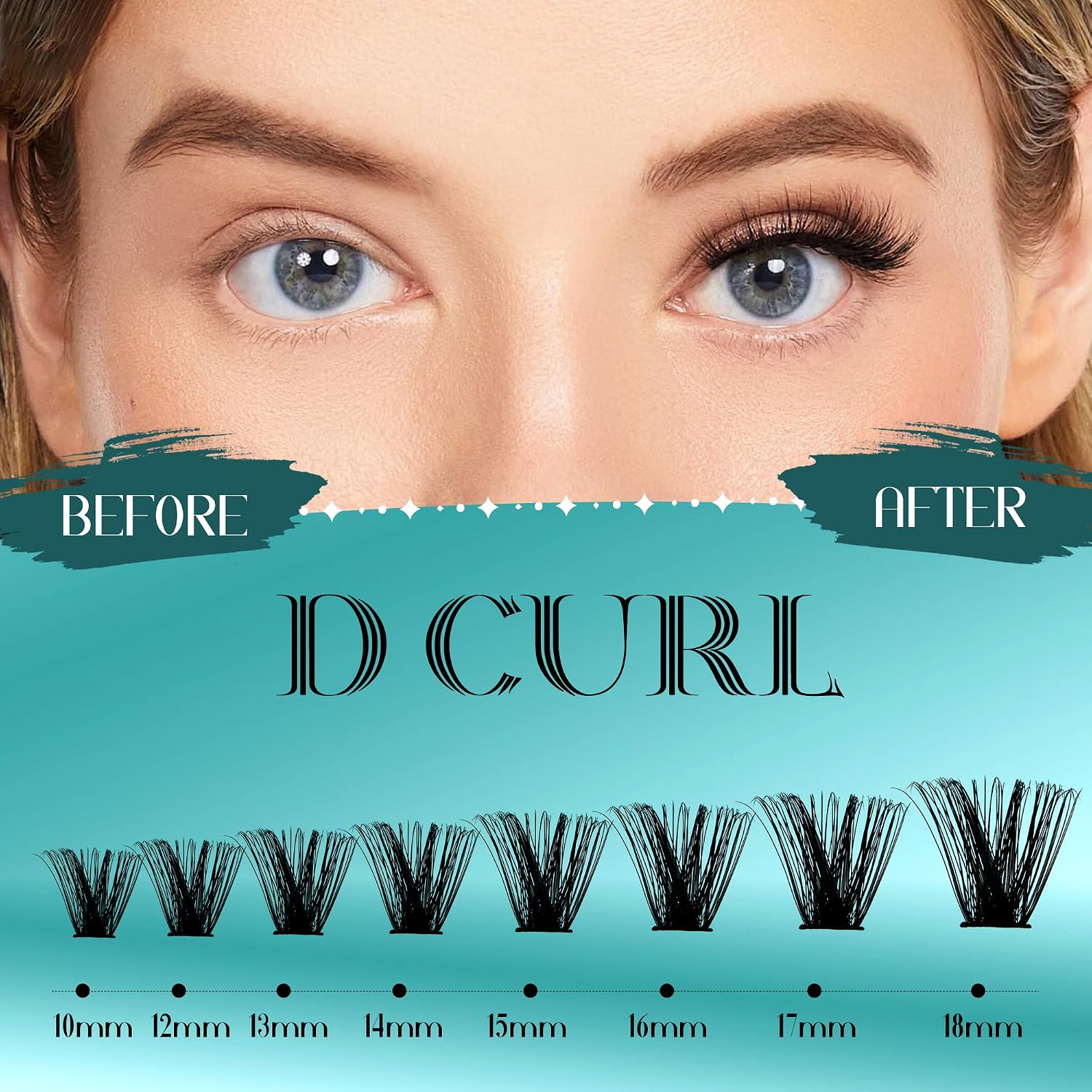 Thumbnail 6 de GEMERRY Einzelwimpern-Set 80D 10–18mm 🎀