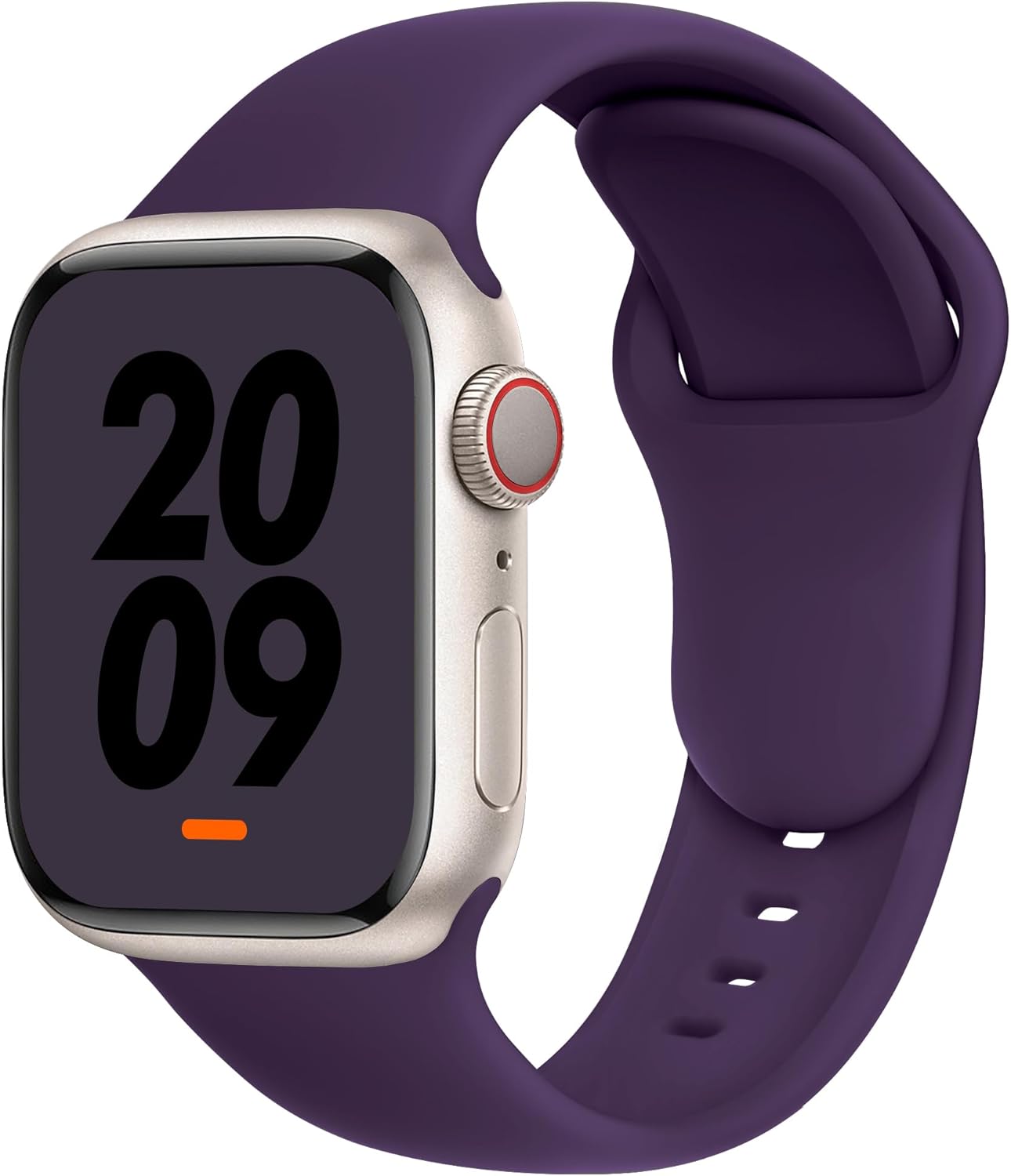 Detalle de DONEGANI C1A: Cinturino in silicone per Apple Watch – compatibile con Series 10/9/8/7/6/5/4/3 e dimensioni 38–49 mm