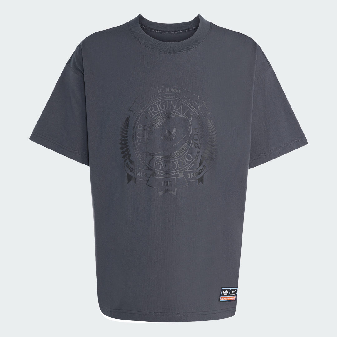 Thumbnail 3 de Camiseta holgada P/V estampada Adidas Originals & All Blacks en gris