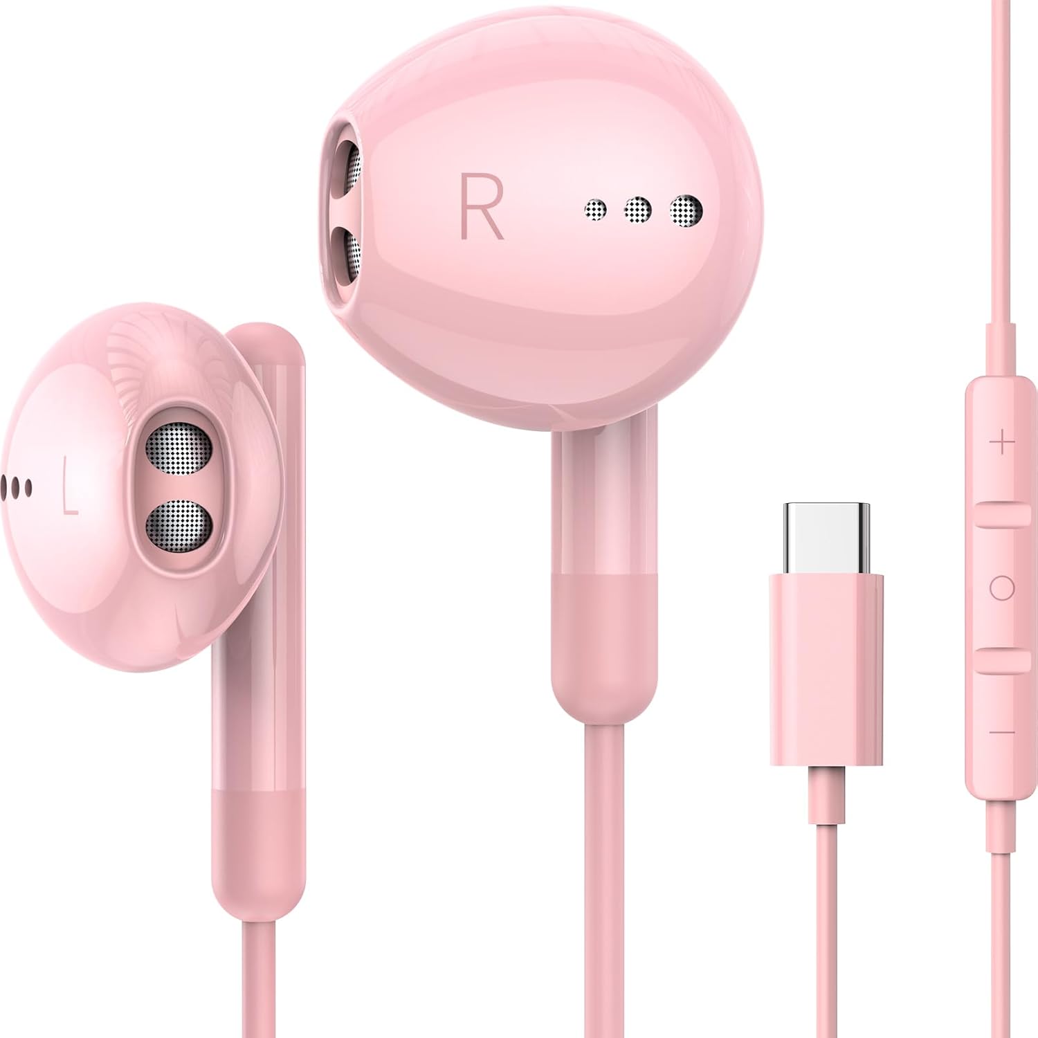Detalle de USB C Headphones for iPhone & Android – BENEWY USB-C Earphones with Mic and DAC Chip