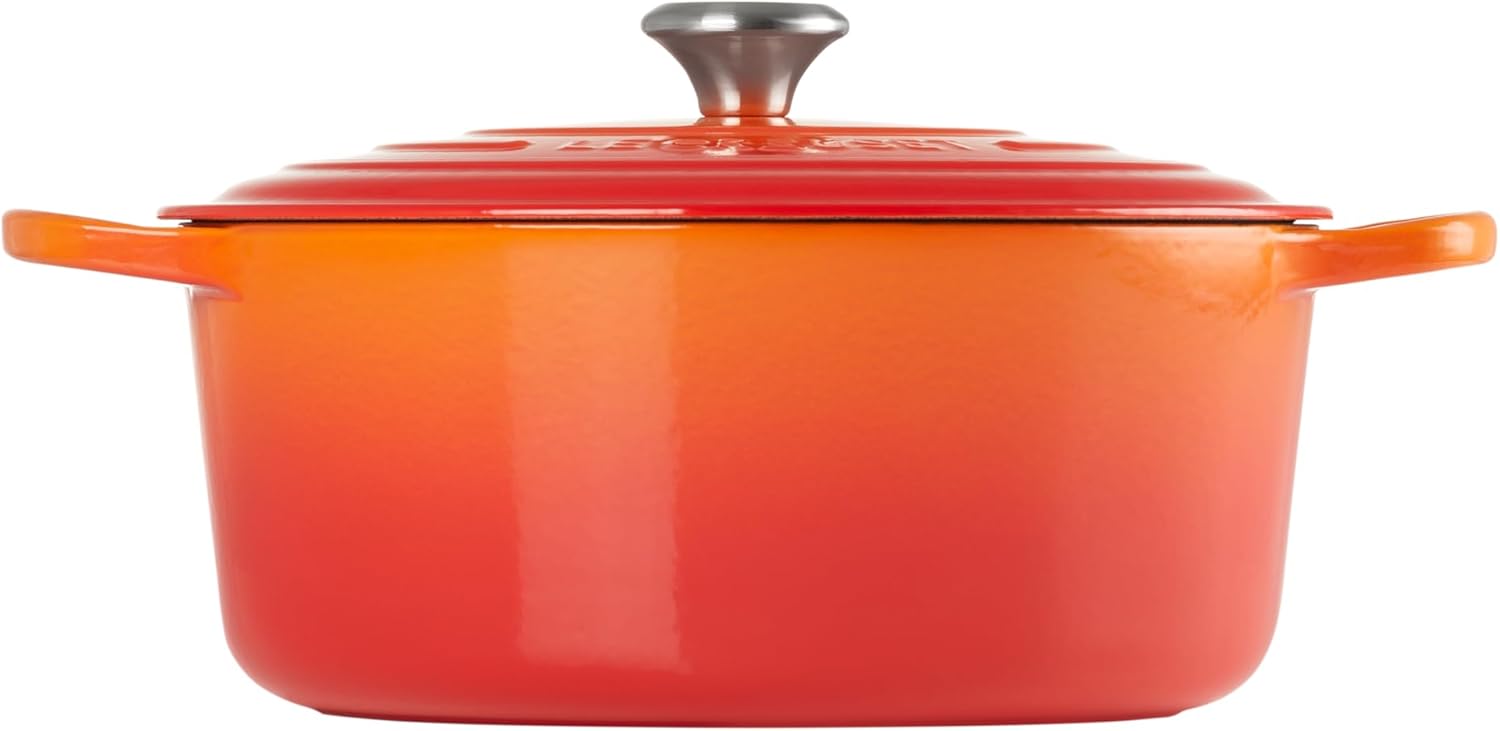 Thumbnail 3 de Le Creuset Signature Enamelled Cast Iron Round Casserole Dish with Lid, 30 cm (Volcanic) – 8.1 L