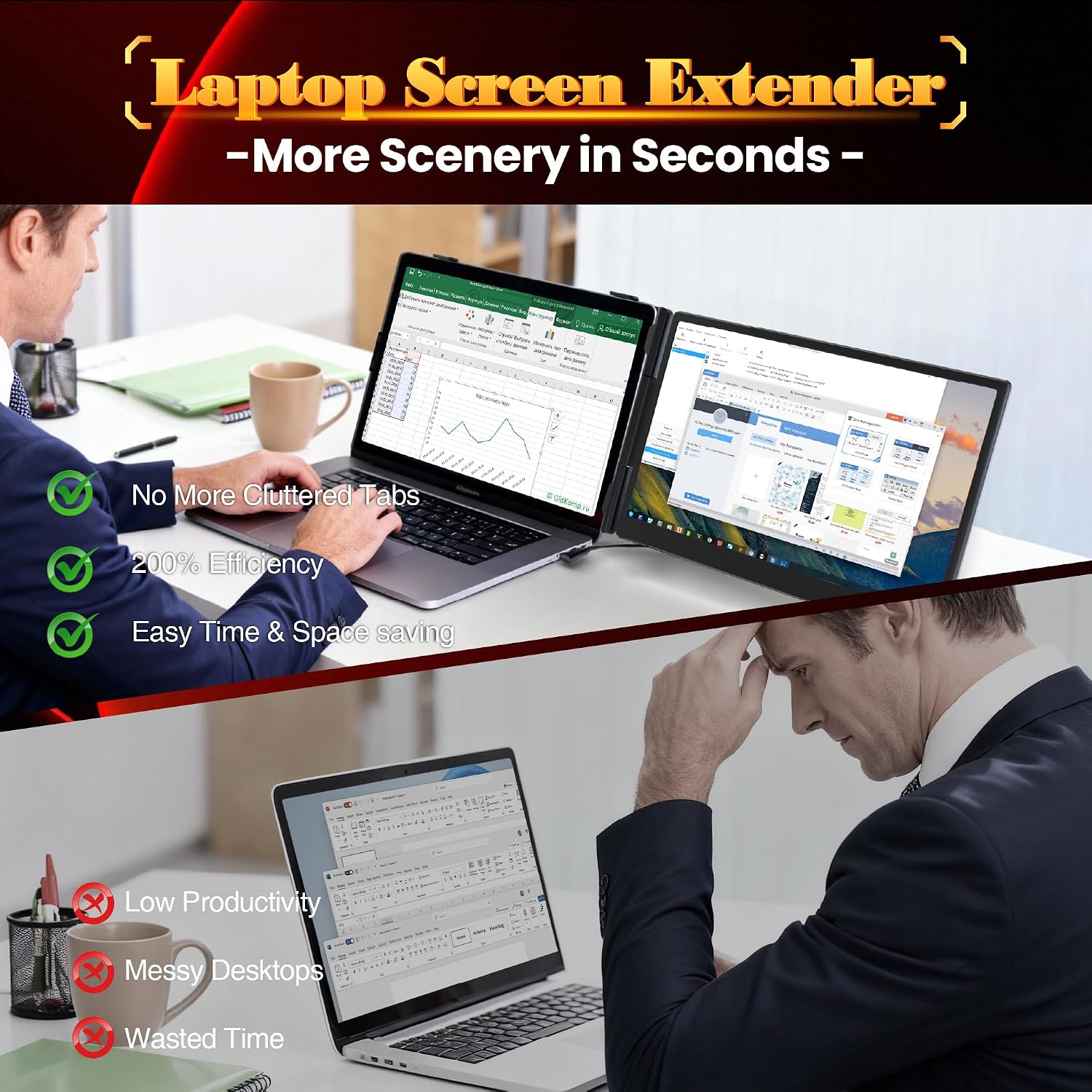 Thumbnail 6 de Laptop Screen Extender 14" FHD 0.27" Ultra-Thin