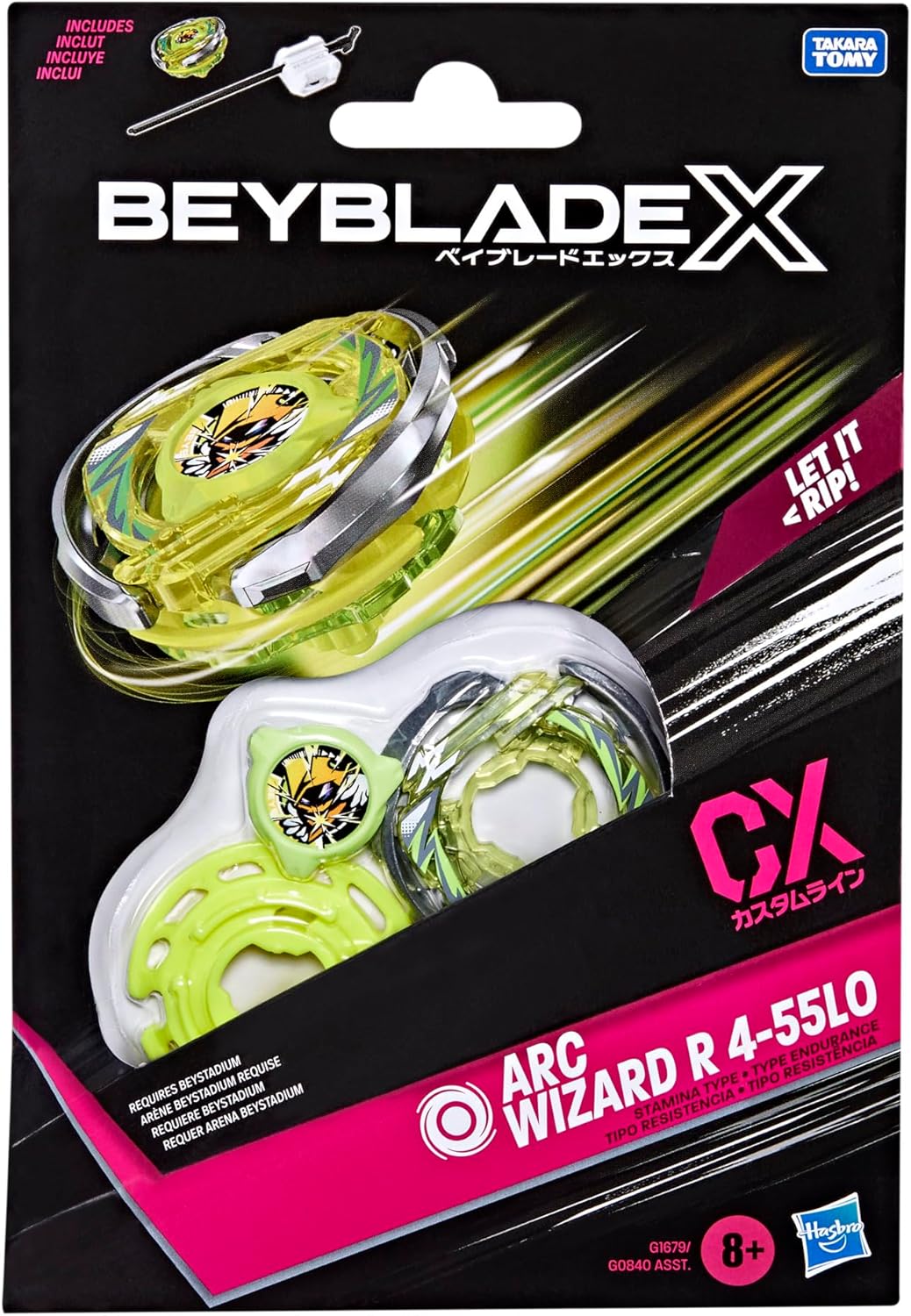 Detalle de Beyblade X Arc Wizard R 4-55LO CX toupie