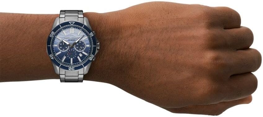 Thumbnail 1 de Armani Exchange Herren-Uhr in Silberfarben (Quarz-Chronograph) mit 44-mm-Gehäuse