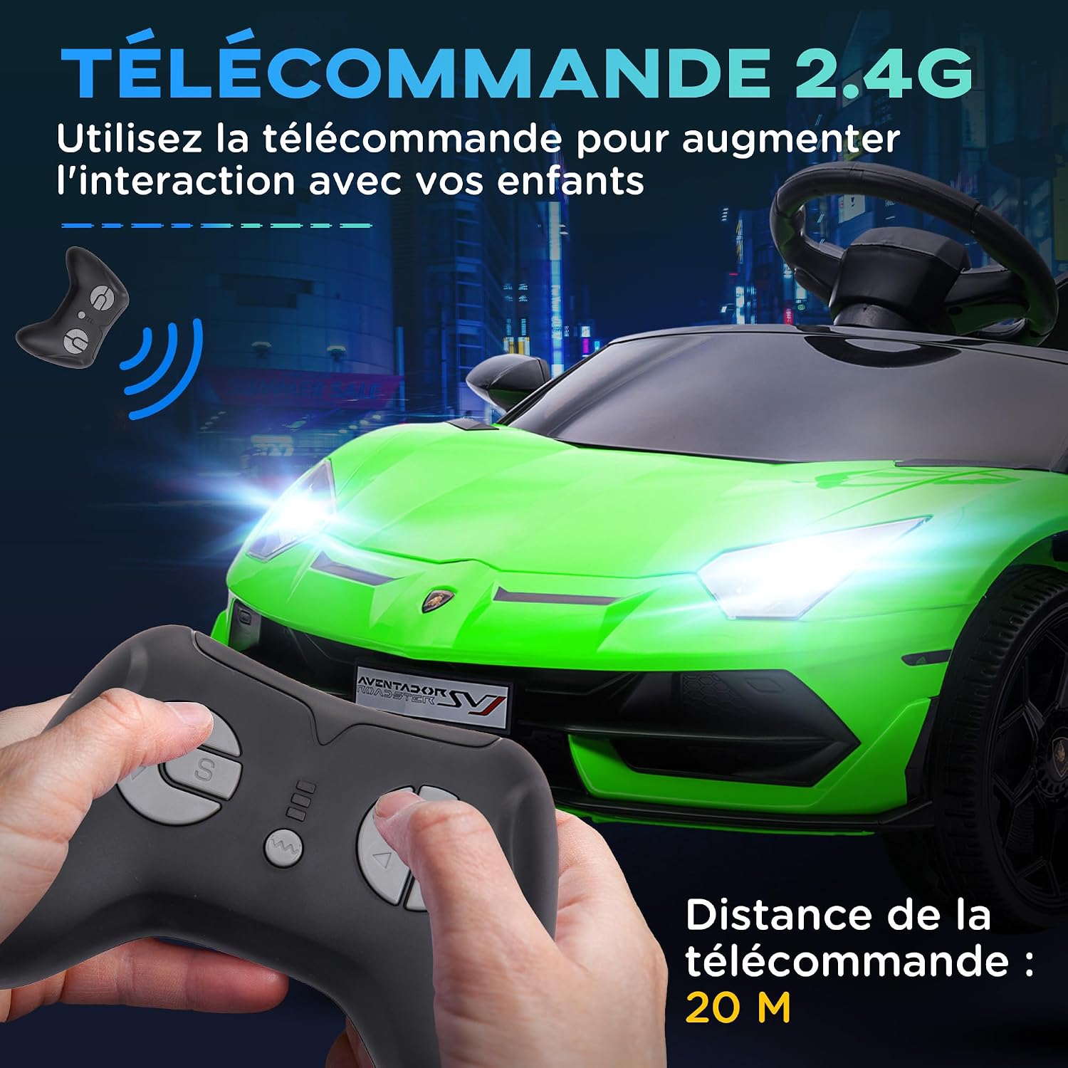 Detalle 1 de Voiture électrique enfant 3-5 km/h