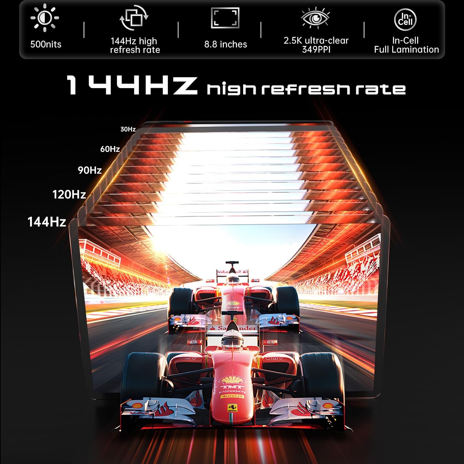 Detalle de Headwolf Titan 1 Android 16 Tablet: 8.8 Inch Power with Gemini AI