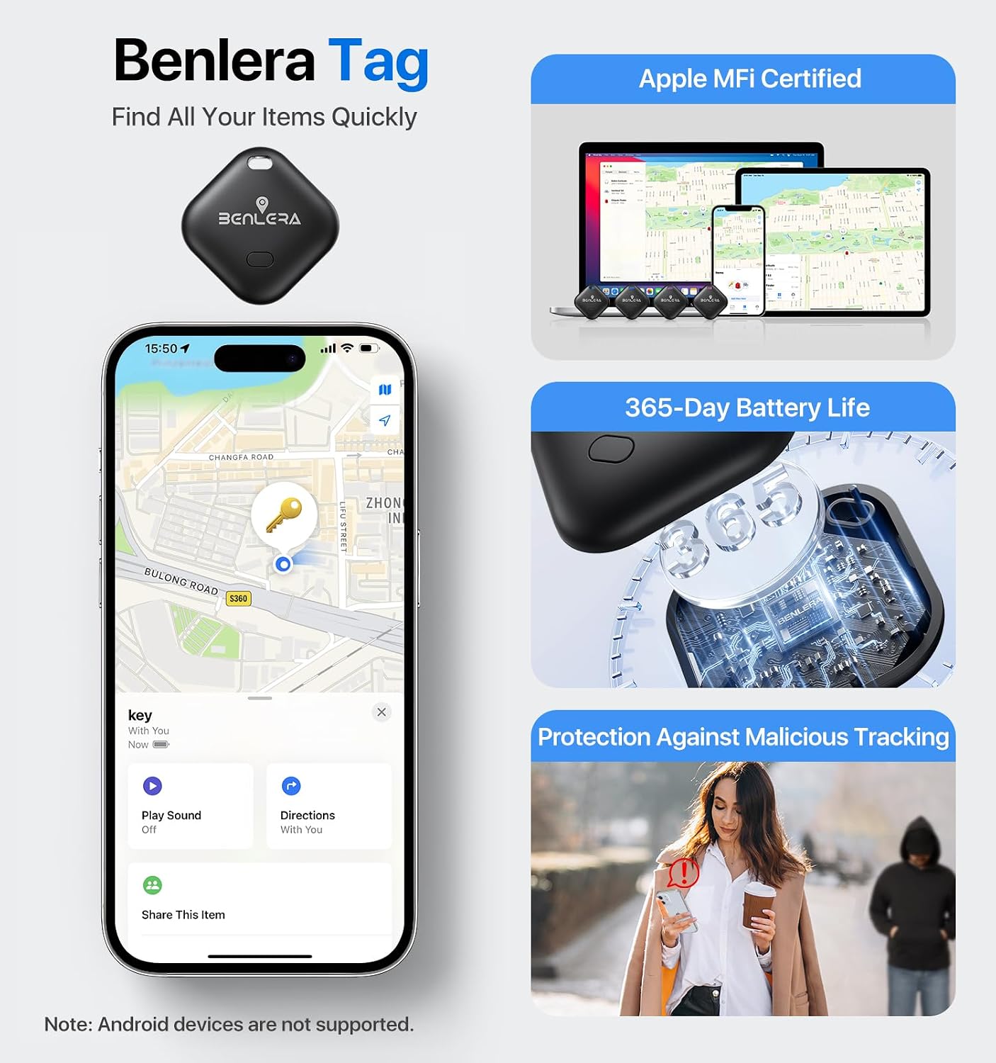 Detalle de Item Finder Smart Tracker Tag with sound