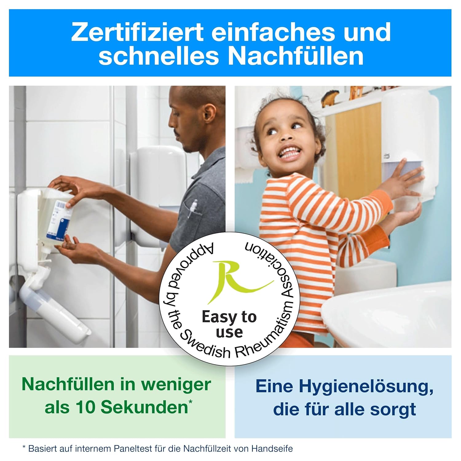 Thumbnail 6 de Tork Sensitive Flüssigseife S4 (424701) – parfümfrei, dermatologisch getestet, passend für Tork S4 Spender