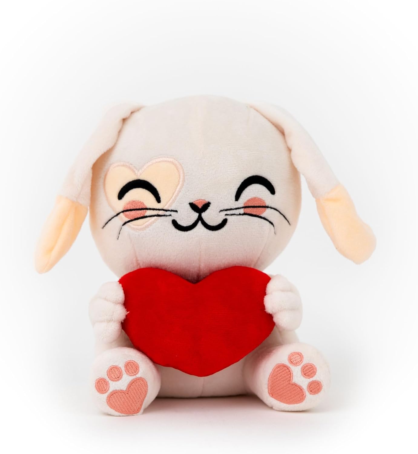 Detalle de Mr. Wonderful – Peluche Lapin avec Cœur : douceur et gaieté pour un cadeau romantique