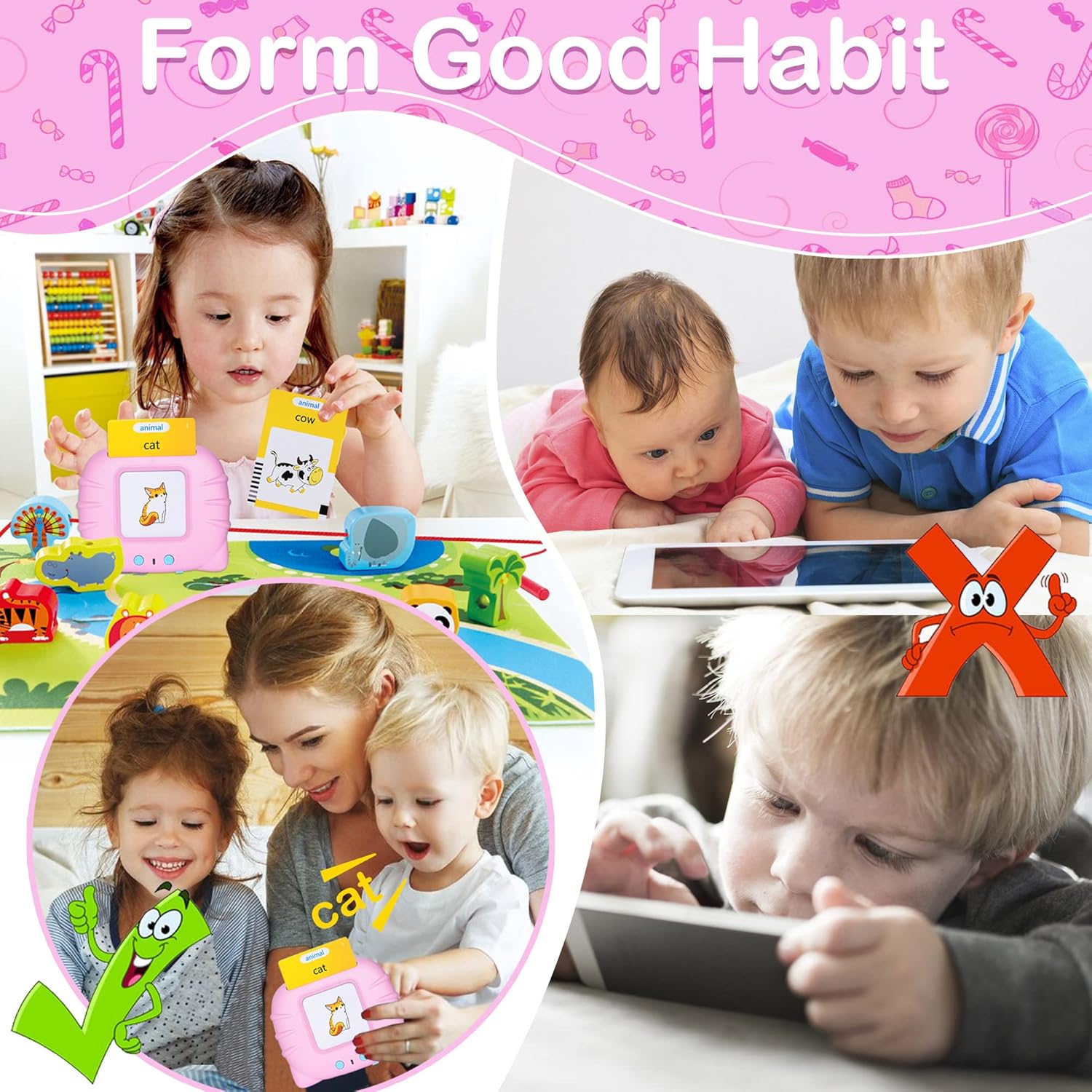 Detalle 2 de Talking Flash Cards 224 Words Learning