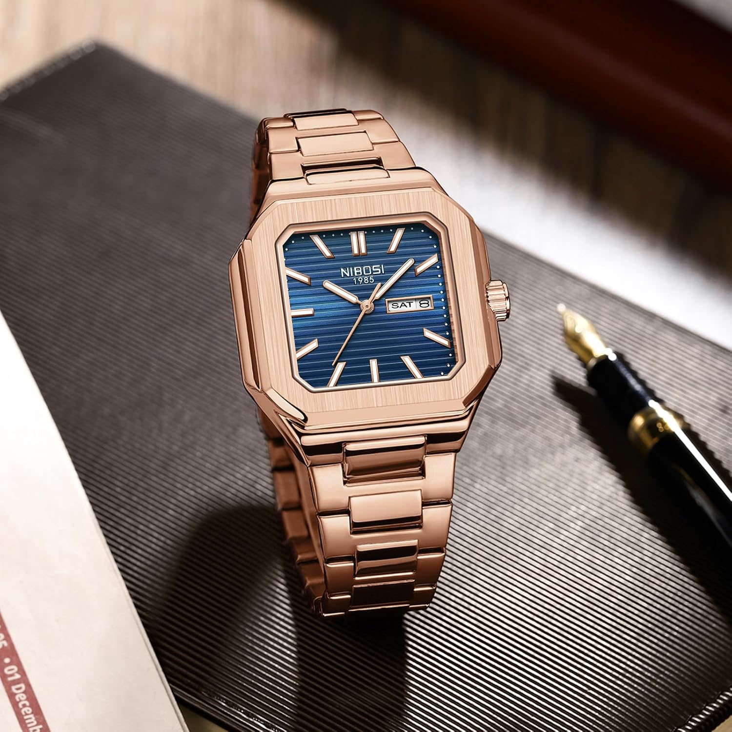 Thumbnail 4 de NIBOSI Orologio uomo analogico 3 ATM