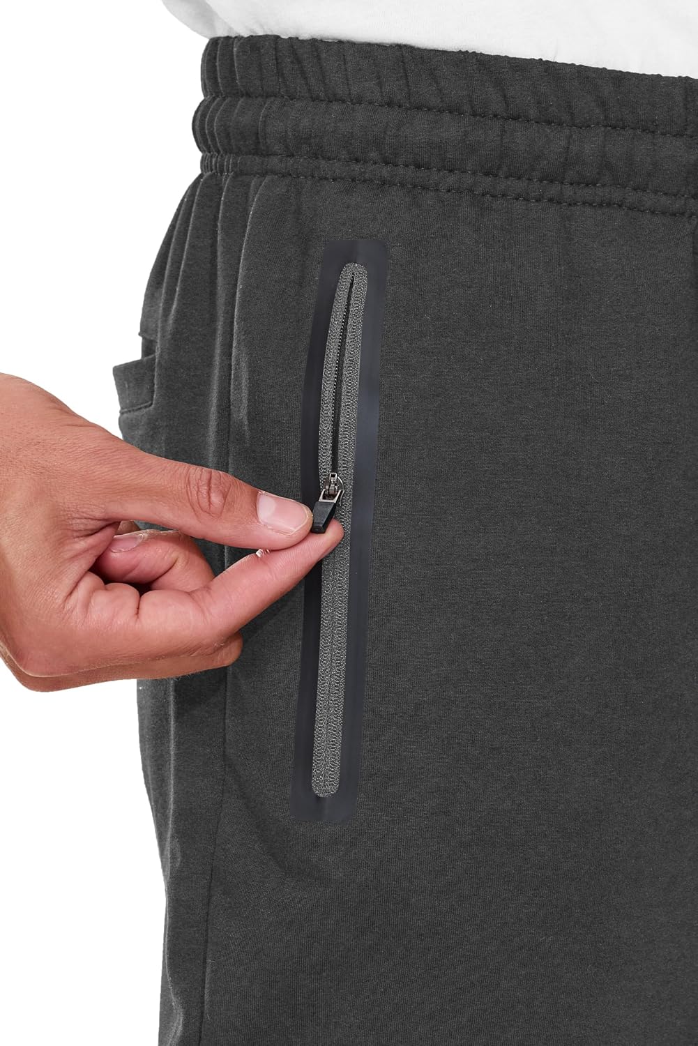 Thumbnail 5 de HCSS Pantaloni Tuta Uomo Sportivi con Elastico in Vita e Tasche Zip – Schwarz-L