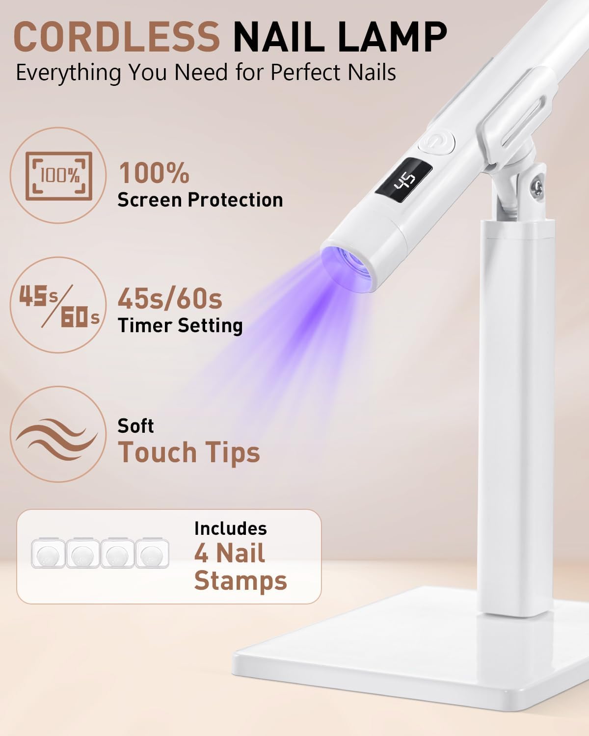 Thumbnail 1 de Lychico Handheld UV LED Nail Lamp 2‑in‑1