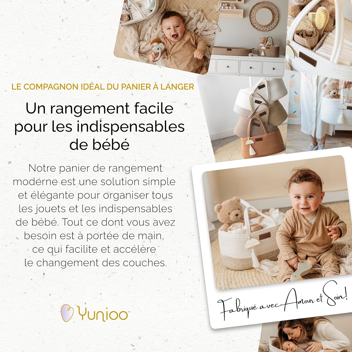 Thumbnail 1 de Yunioo Organisateur de panier à couches