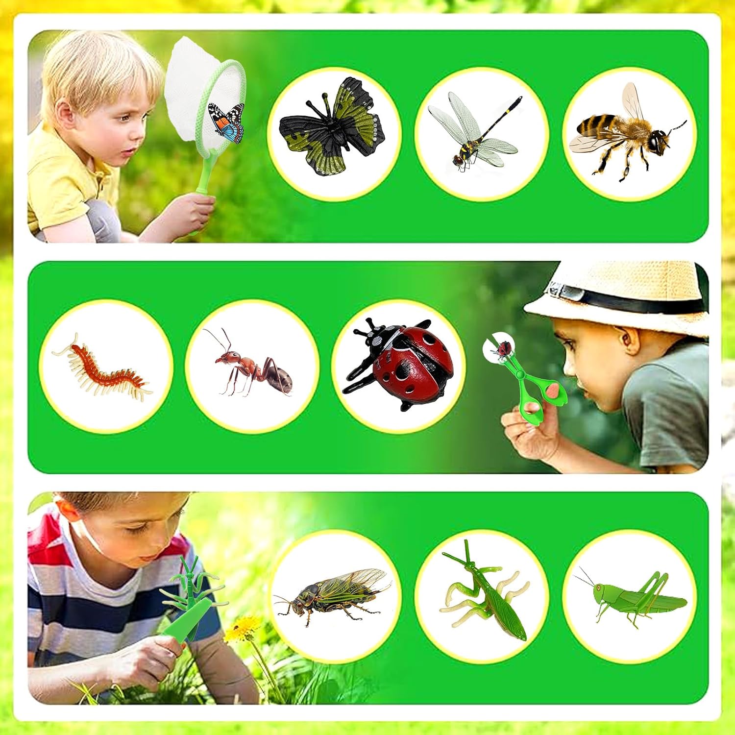 Thumbnail 6 de Gdbykds GS-BCWJ-20PCS – 23-elementowy zestaw odkrywcy owadów z lupami