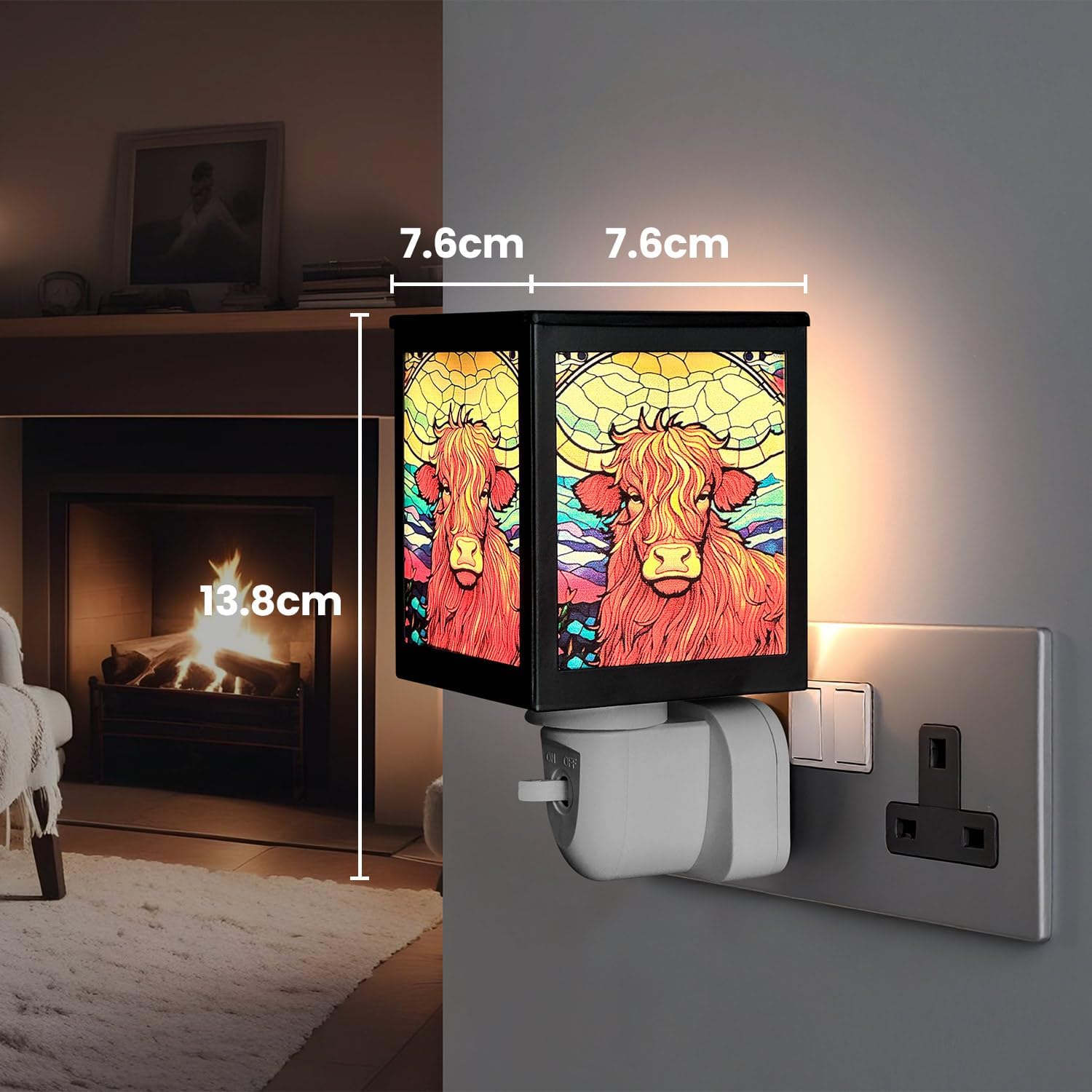 Thumbnail 1 de Cello Plug-In Electric Wax Burner with Highland Cow Design (Oil Warmer & Aroma Lamp)