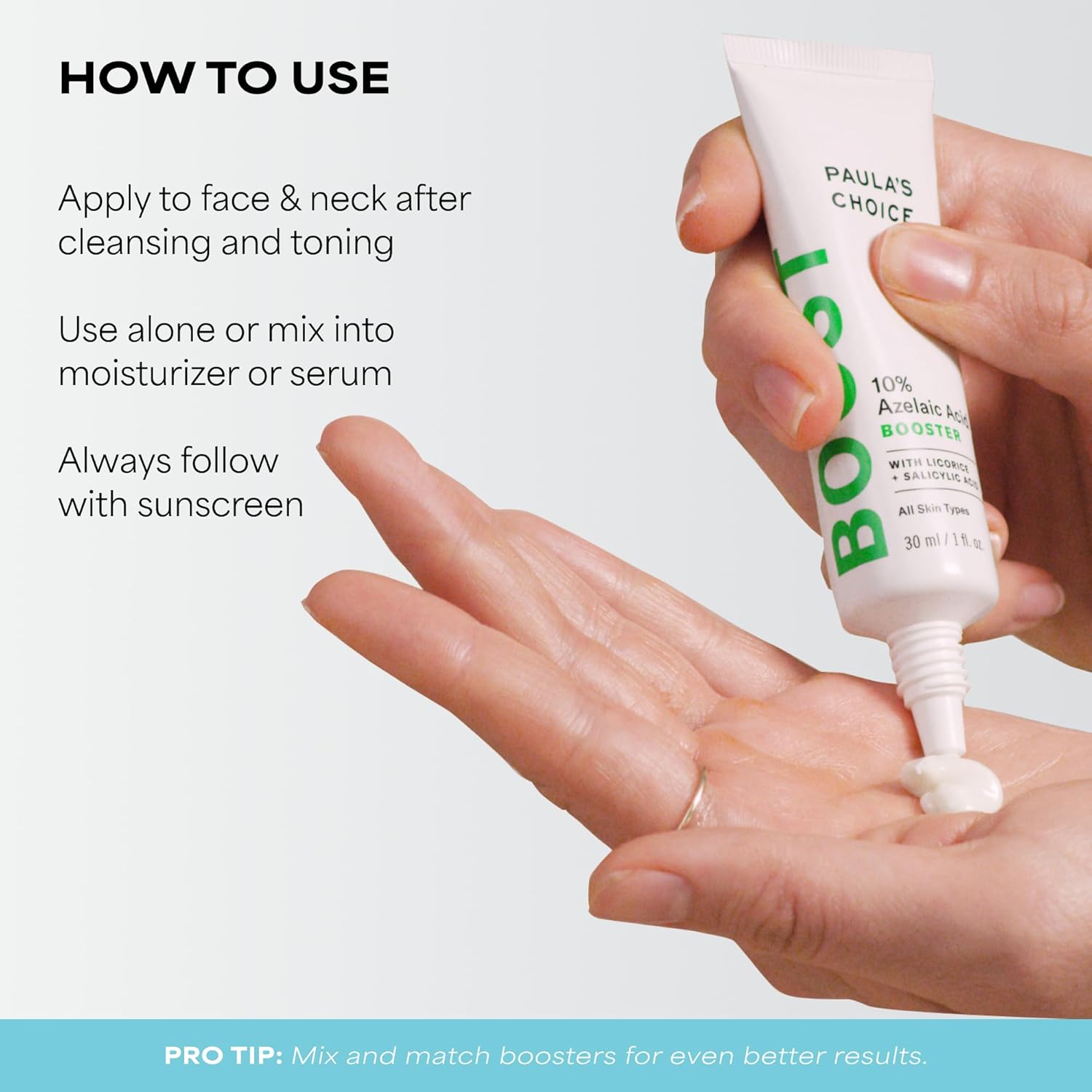 Thumbnail 6 de Paula's Choice BOOST 10% Azelaic Acid Booster Cream-Gel Serum with Salicylic Acid (Oil-Free, Fragrance-Free)