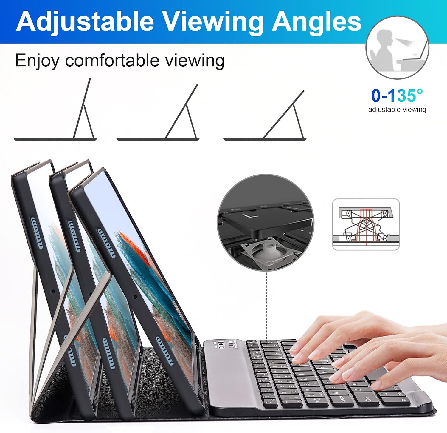 Thumbnail 5 de SOPPY Backlit Keyboard Case A8