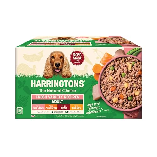 Detalle de Harringtons Complete Wet Tray Grain Free Hypoallergenic Adult Dog Food Variety Bumper Pack 16x400g