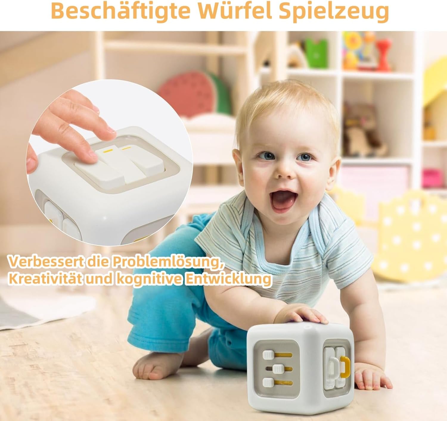 Detalle 2 de VORENUS Motorikwürfel 6in1 ab 1 Jahr