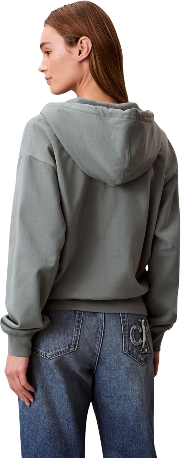 Detalle 2 de Calvin Klein Donna Felpa con Zip Archive Logo