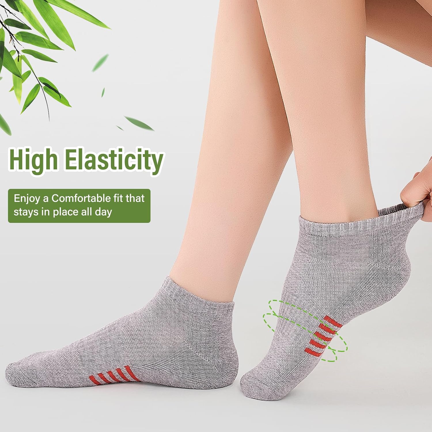 Thumbnail 5 de Bamboo trainer socks 6 pairs for women