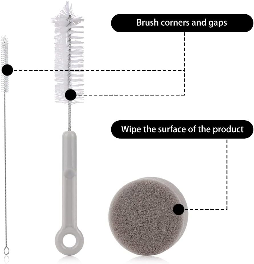 Detalle de MiOYOOW 3PCS Pet Water Fountain Cleaning Kit – Brushes & Sponge