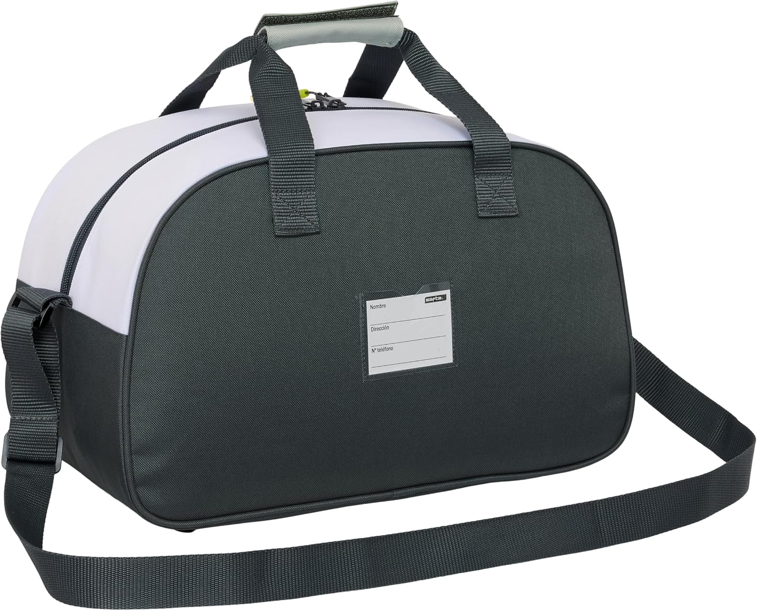 Detalle 2 de Safta Real Madrid equipación 25/26: bolsa de deporte y mochila infantil 40x23x24 cm