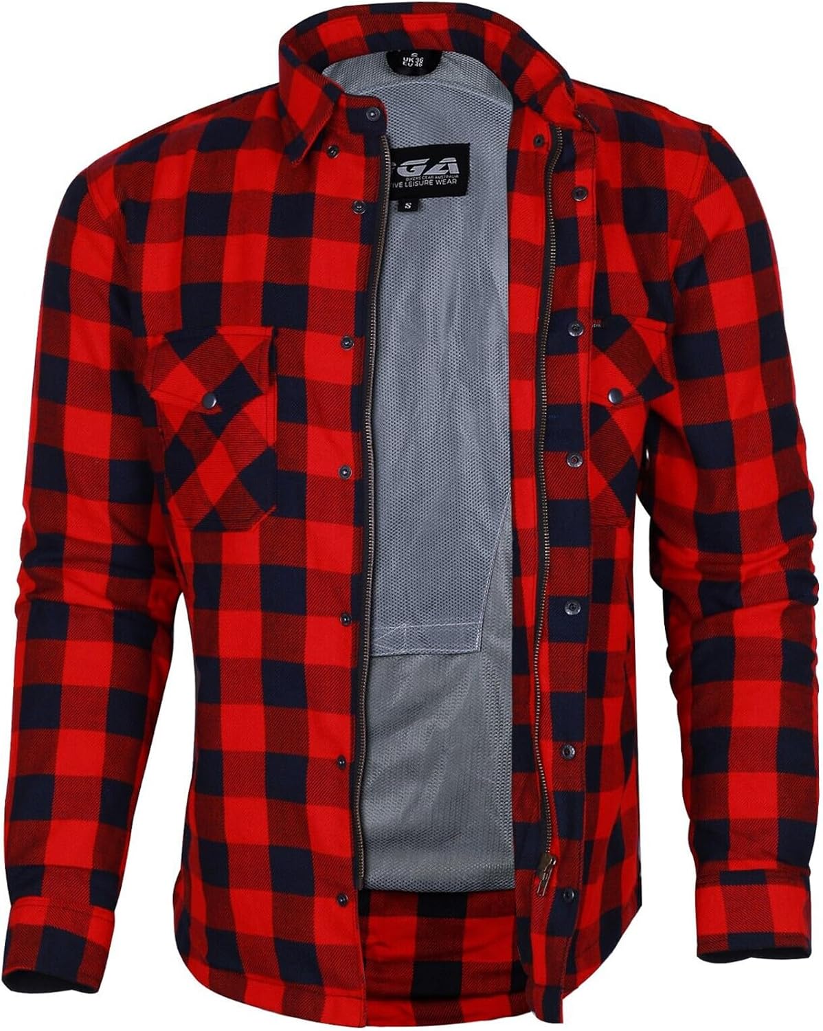 Thumbnail 6 de Bikers Gear Australia flanelowa koszula motocyklowa z podszewką aramidową, CE 1621-1, M
